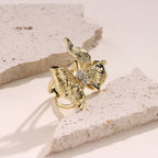 Versatile Accent Embroidered Bow Hijab Ring (MAC340)