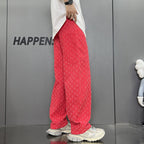 Loose Straight Washed Denim Large Pocket Pants Trendy Lootquake LLC