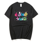 Letter Print Cotton T Shirt Fashion Brand Short Sleeve Tops Man Women Summer New Cool Tees Loose Men's Clothing - SJB-DIAMOND ELITES