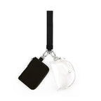 Transparent PVC Large Card Bag – Wrist Bag with Compartments for Bank Card & Change Storage, Portable Wristlet Purse