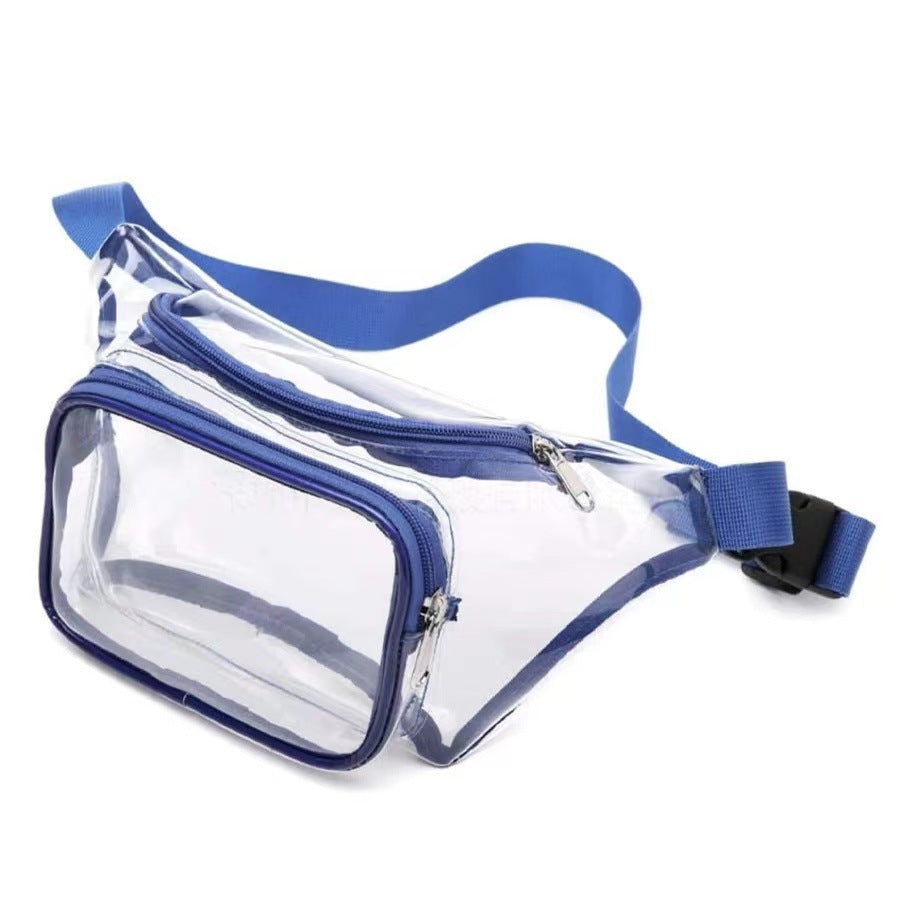 PVC transparent bag waterproof fanny pack Storage Bag for Portable Travel & Sports | Durable Fanny Pack with Clear Design for Secure and Easy Access - SJB-DIAMOND ELITES