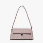 Small shoulder purse, pink baguette armpit bag, versatile diamond tote bag, simple shoulder bag