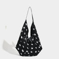 Hobo tote bag, simple digital printed canvas bag, versatile slouchy bag, shoulder bag bag - SJB-DIAMOND ELITES