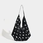 Hobo tote bag, simple digital printed canvas bag, versatile slouchy bag, shoulder bag bag - SJB-DIAMOND ELITES