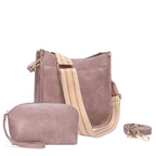 Fashion crossbody shoulder bag, versatile women's crossbody bag with two shoulder straps, small women crossbody bag, Small Crossbody Purse for Women Triple Zip, - SJB-DIAMOND ELITES