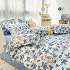Four-piece Set Sanding Skin Bed Sheet Quilt Cover Pi-Mart