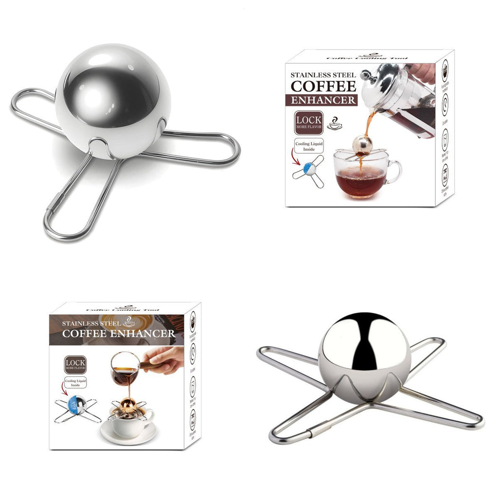 Stainless Steel Bracket Round Spherical Coffee Drink Cooling Tool Pi-Mart