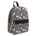 Skull rose pattern print backpack, waterproof nylon backpack purse lightweight - SJB-DIAMOND ELITES
