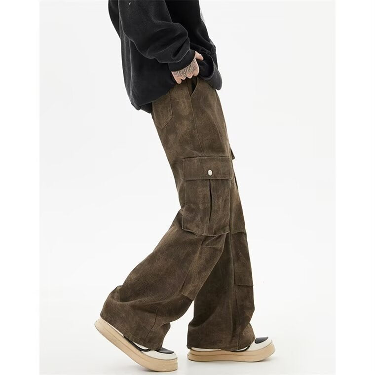High Street Pu Shuai Camouflage Slacks Male Autumn Trousers Lootquake LLC