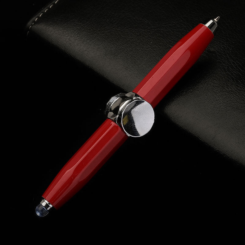 Creative Multi-Function LED Pen Spinning Decompression Gyro Metal Ballpoint Pen Fashion Office School Supplies Writing Pens Pi-Mart