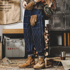 Retro Workwear Jeans Men's Autumn Loose Bright Line Lootquake LLC
