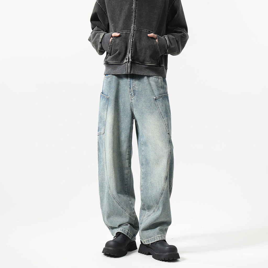 New Men's Matchet Pants Stitching Three-dimensional Design Trousers Lootquake LLC