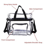 PVC transparent bag, tote bag large, portable travel storage bag for men and women, clear bag for stadium events - SJB-DIAMOND ELITES