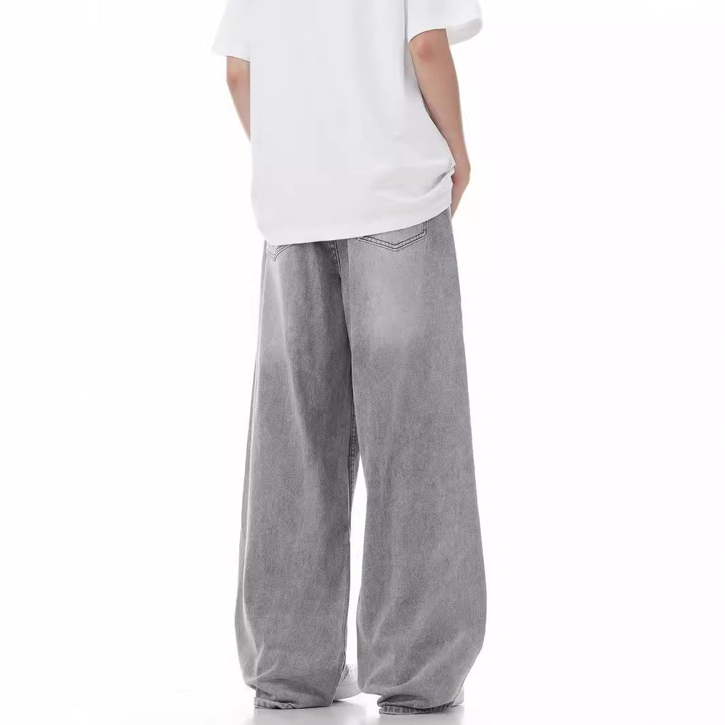 Loose Casual Wide Leg Straight Worn Jeans Lootquake LLC