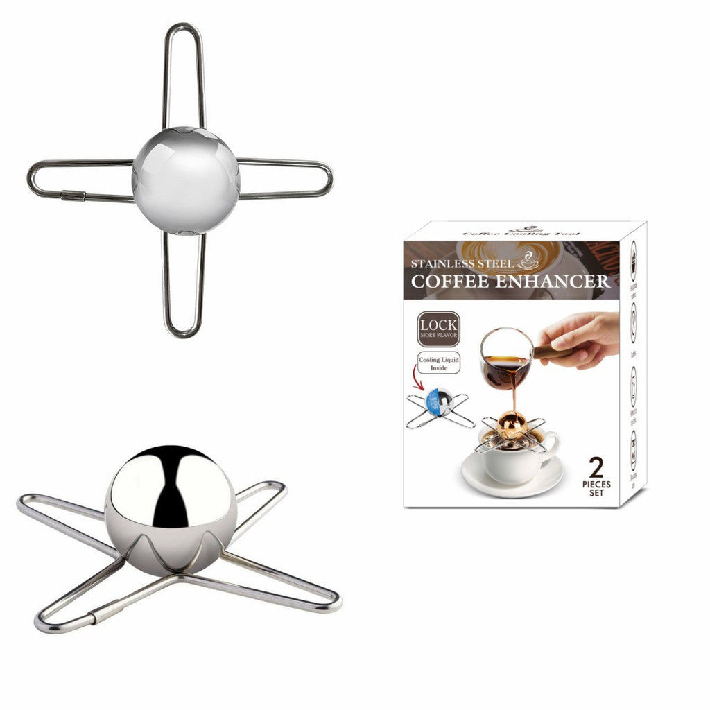 Stainless Steel Bracket Round Spherical Coffee Drink Cooling Tool Pi-Mart
