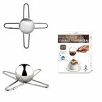 Stainless Steel Bracket Round Spherical Coffee Drink Cooling Tool Pi-Mart
