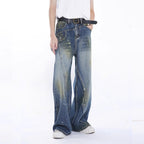Fashion Brand Personalized Three-dimensional Cut Stitching Jeans Men Lootquake LLC