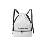 Sports fitness backpack, wet and dry separation swimming backpack purse, short trip waterproof portable backpack