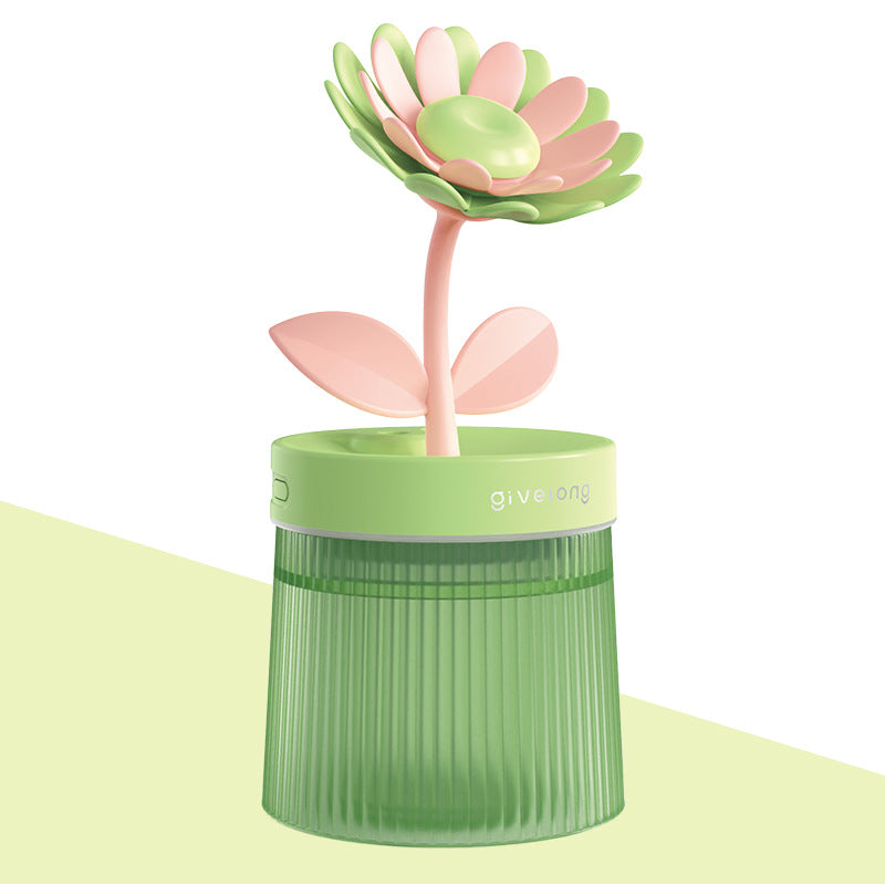 Flower Air Humidifier Small Night Lamp Usb Pi-Mart