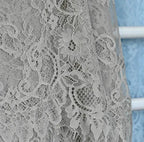 3Meters/lot Off White French Chantilly Lace Fabric , Eyelash Embroidery Lace Craft Bridal Veil Lace Accessory 150cm Width
