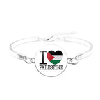 Free Palestine Bracelet | Palestinian Flag Keffiyeh Bracelet (MAC081) - SJB-DIAMOND ELITES