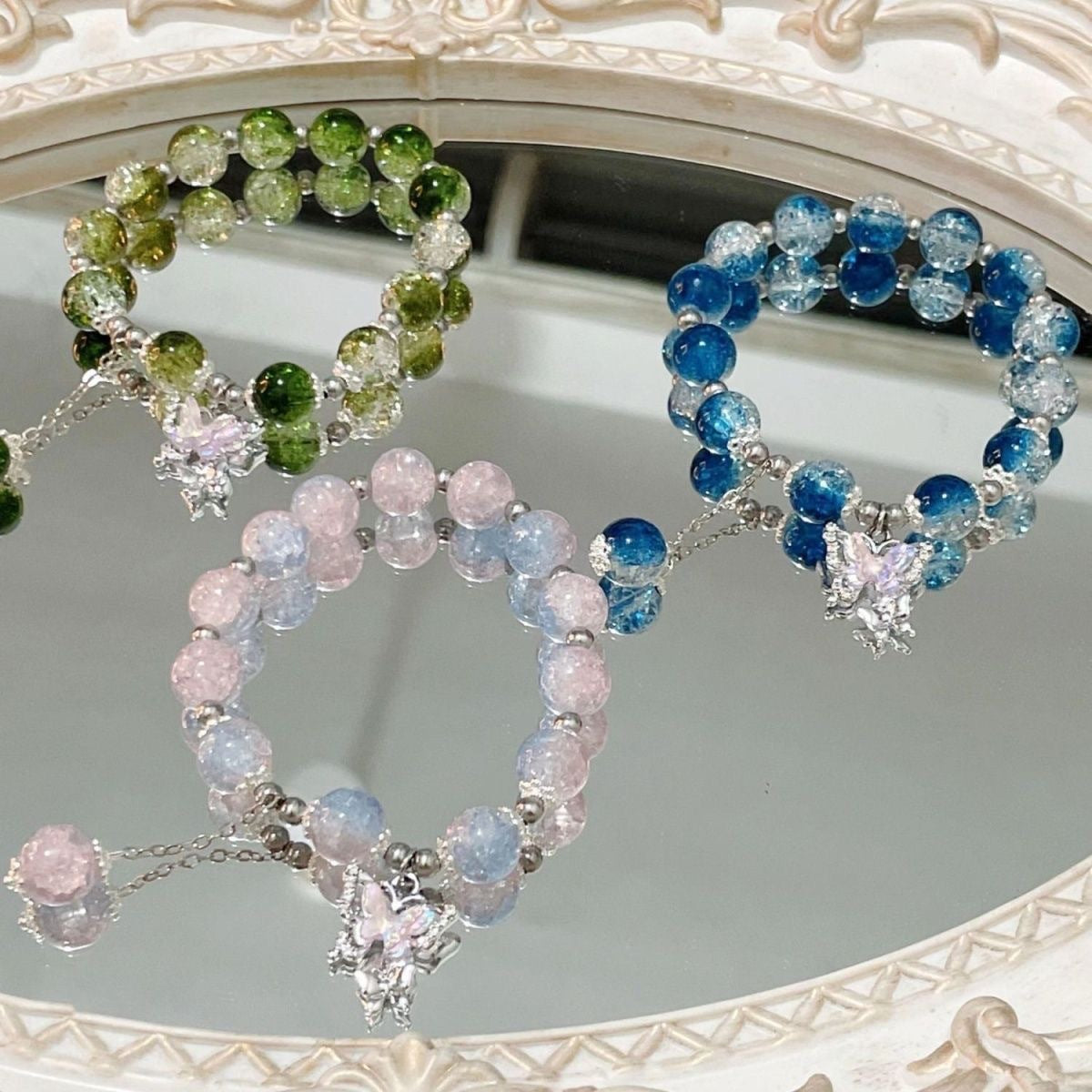 Fashion Jewelry Fairy Butterfly Broken Beads Bracelet Female Special-interest Design Pi-Mart