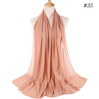 MH089 Pearl Chiffon Bubble Hijab Mariam's Collection