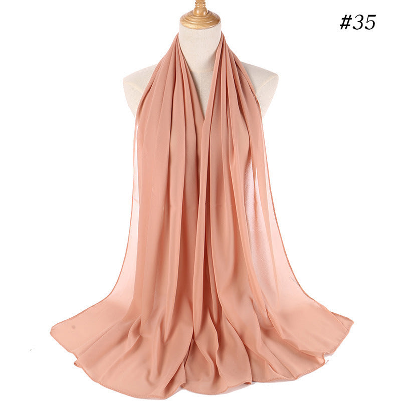 MH089 Pearl Chiffon Bubble Hijab Mariam's Collection