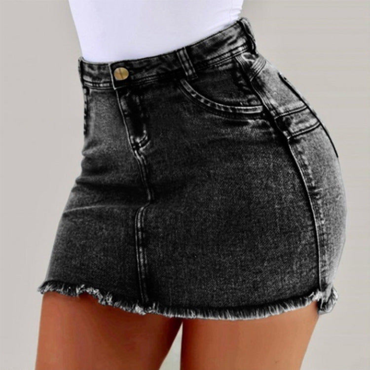 Women's Denim Shorts - Frayed Raw Hem Ripped Jeans Shorts - SJB-DIAMOND ELITES