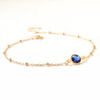 Gold-plated Diamond Beaded Bracelet - Elegant Crystal Bead Bracelet - SJB-DIAMOND ELITES