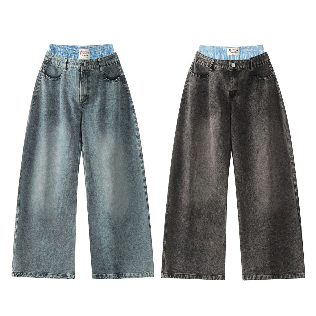 Washed Old Cotton Straight New 2024 Autumn Street Men's Jeans Lootquake LLC