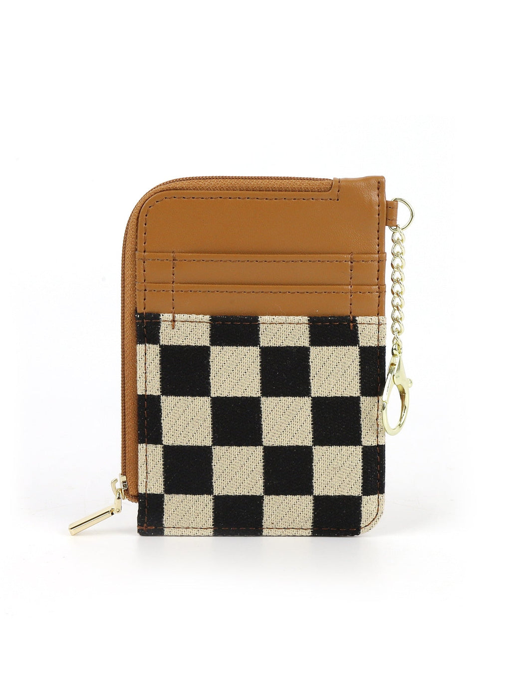 Retro plaid card bag wallet, change bag multi-card slot bank card simple microfiber holder - SJB-DIAMOND ELITES