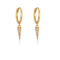 Flash Diamond Triangle Cone Earrings - Punk Style Women's Earrings - SJB-DIAMOND ELITES