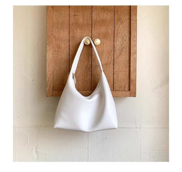 Simple versatile hobo bag for women, hand soft leather hobo bag, retro shoulder armpit bag - SJB-DIAMOND ELITES