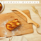 Wooden Bread Slicing Knife With Serrated Teeth Pi-Mart