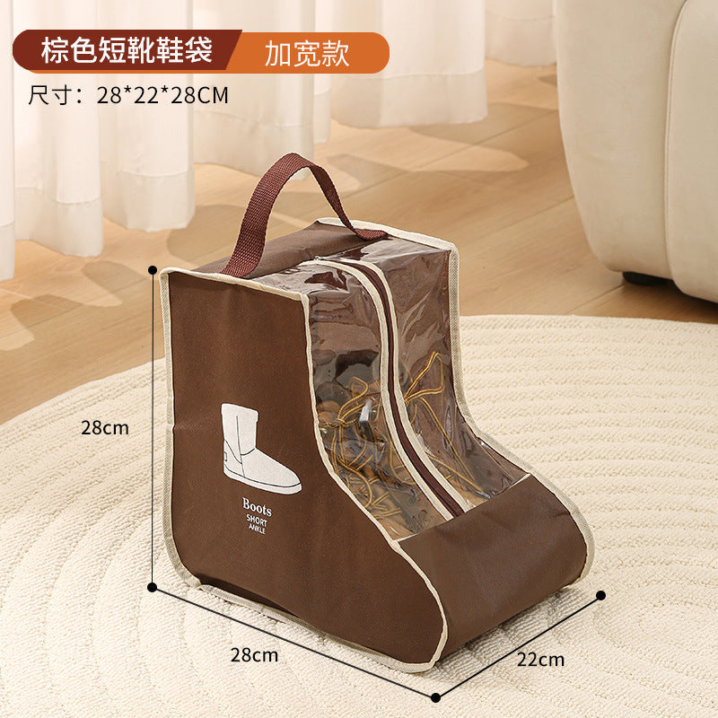 shoe storage bag, multi-functional tote transparent shoe bag, dust-proof and moisture-proof shoe bag, long boots and short boots protective bag. - SJB-DIAMOND ELITES