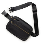 Multifunctional Fashion Fanny Pack – Adjustable Shoulder Strap Travel Breast Bag in Vegan Leather, Ideal Chest Purse for Holiday Sports and Running, Stylish Crossbody Waist Bag for Women - SJB-DIAMOND ELITES