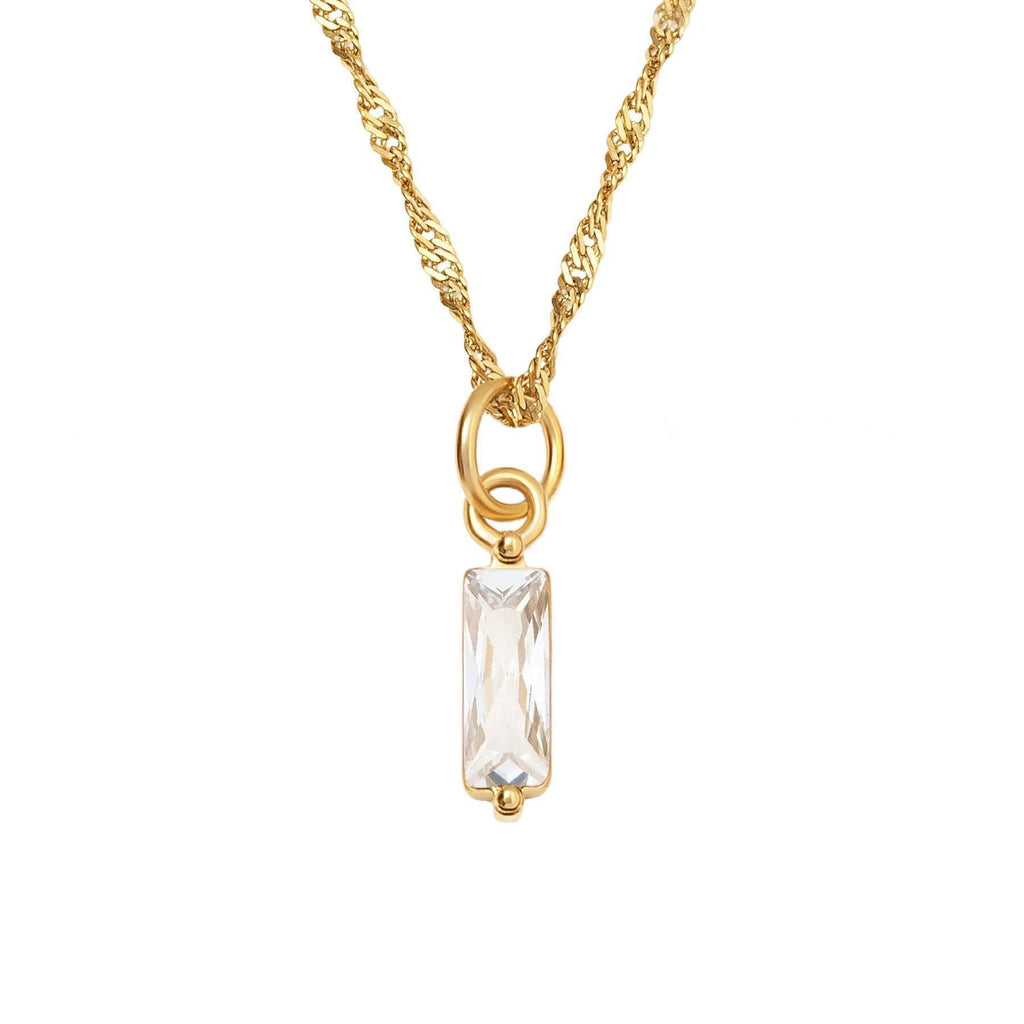 Color Twelve Birthstone Necklace Electroplating Pi-Mart