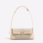 Small shoulder purse, female design retro armpit bag, canvas splicing shoulder crossbody bag