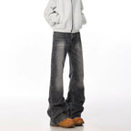 Retro Straight Leisure Washed-out Smoky Gray Jeans Lootquake LLC