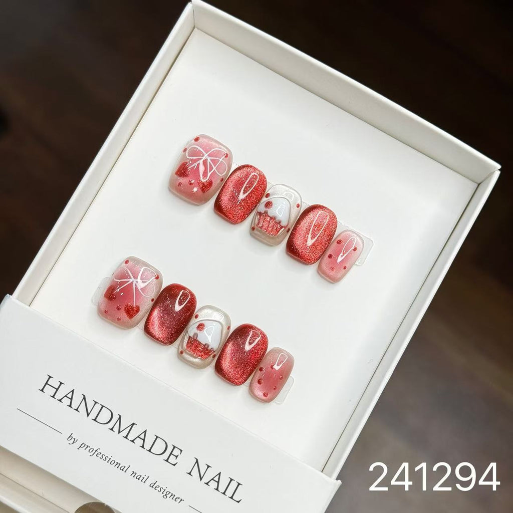 1030- Handmade press on nails fake nails removable