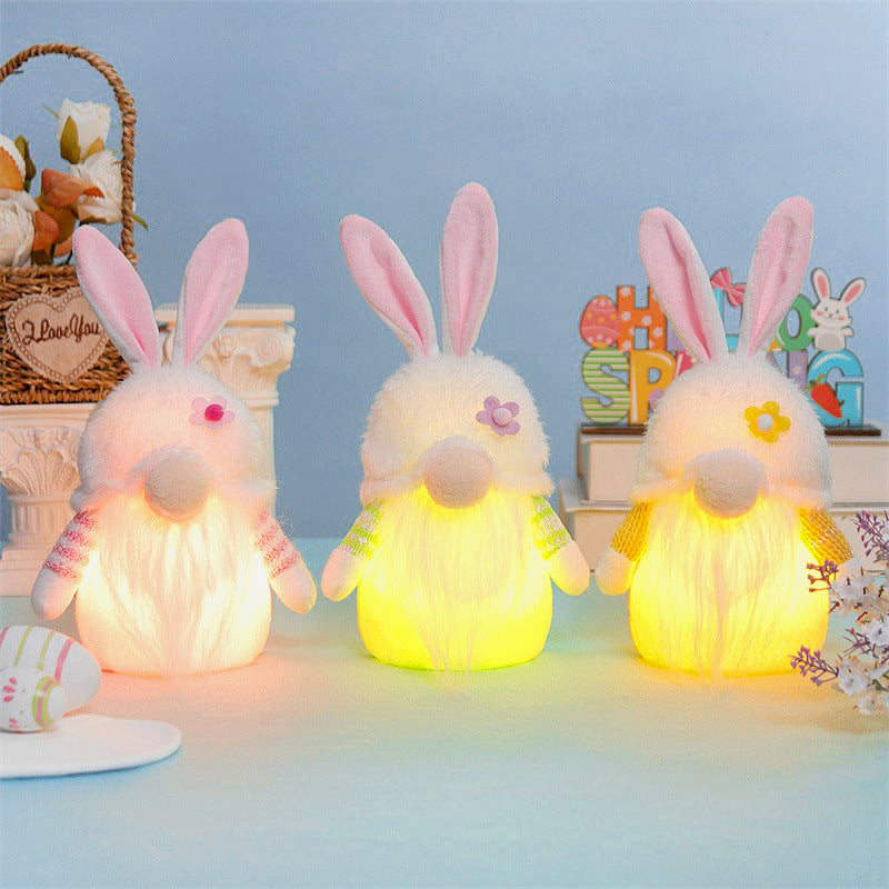 Luminous Easter Rabbit Faceless Baby Doll Pi-Mart