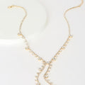 MAC088 Personalized Long Tassel Irregular Diamond Necklace - SJB-DIAMOND ELITES