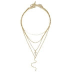 Fashion Special-interest Vintage Cross Pendant Clavicle Chain Multi-layer