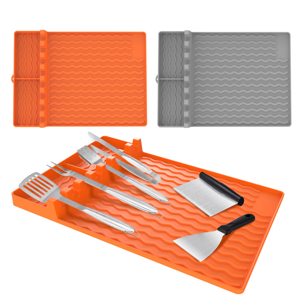 Oven Silicone Baking Tray Dustproof Cleaning Pad Barbecue Protective Pad Kitchen Gadgets Pi-Mart