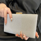Diamond button-filled square evening clutch bag Diagonal wedding birthday dinner clutch bag - SJB-DIAMOND ELITES
