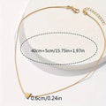 Fashion Snake Bones Chain Love Pendant Necklace