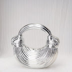 Shinny Acrylic Knotted evening Clutch Purse, Dinner Purse, Clutch Purse Casual, Clutch Purse Party, Prom Bag, Party Purse, - SJB-DIAMOND ELITES