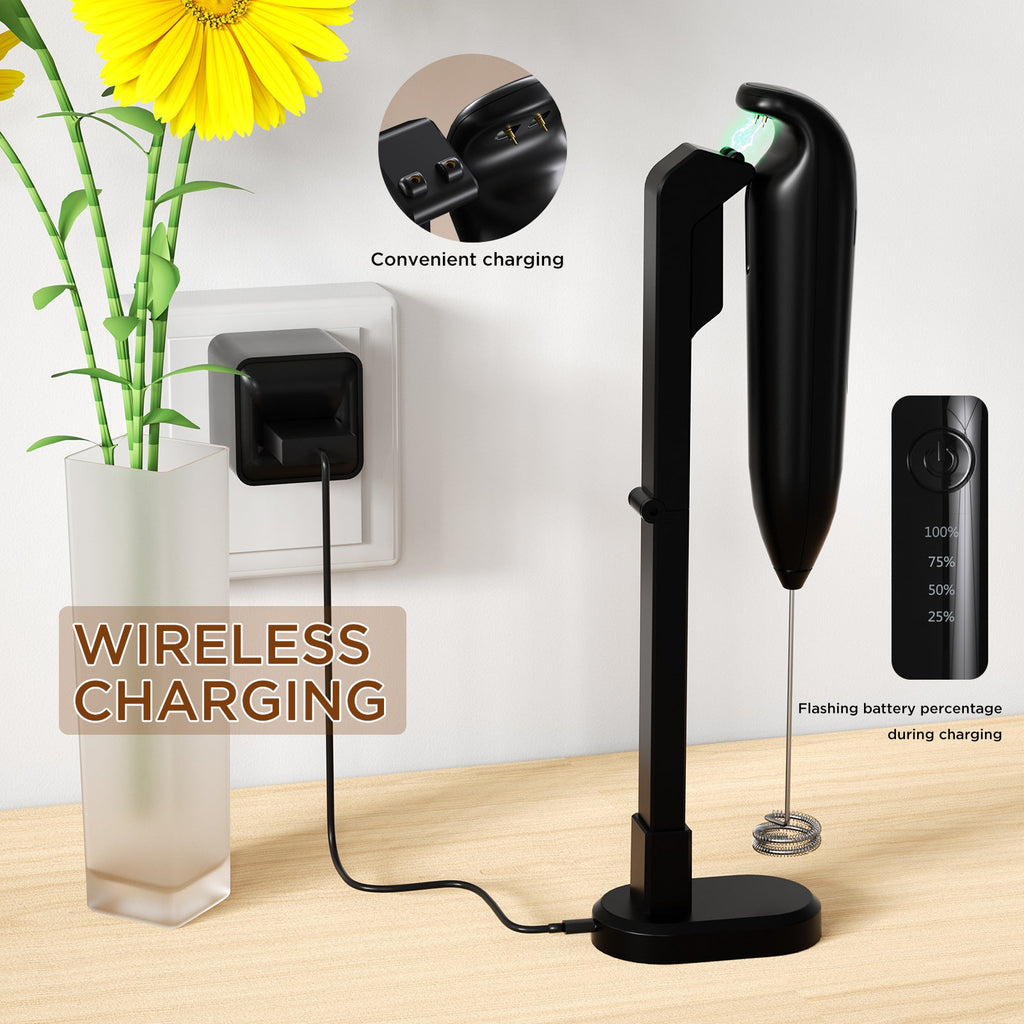 Automatic Home Foam Wireless Handheld Egg Beater Pi-Mart