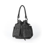 Oxford cloth pleated shoulder bag, bag women's leisure commuter hobo bag, large capacity Crossbody bag, bucket bag